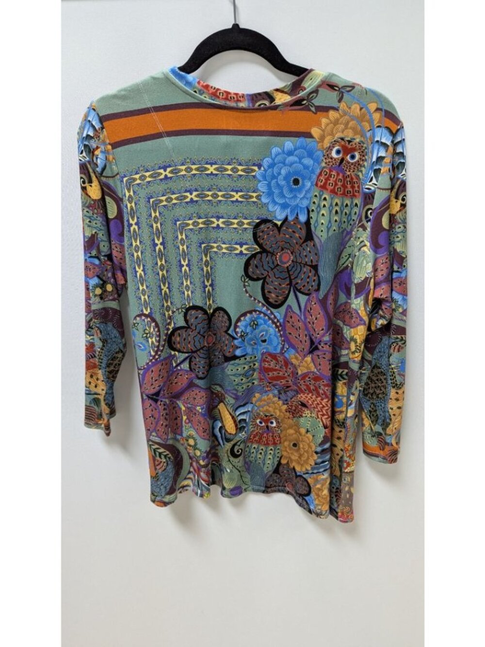 Johnny Was Multicolor Madison Favorite 3/4 Sleeve Tee - Picture 2 of 2
